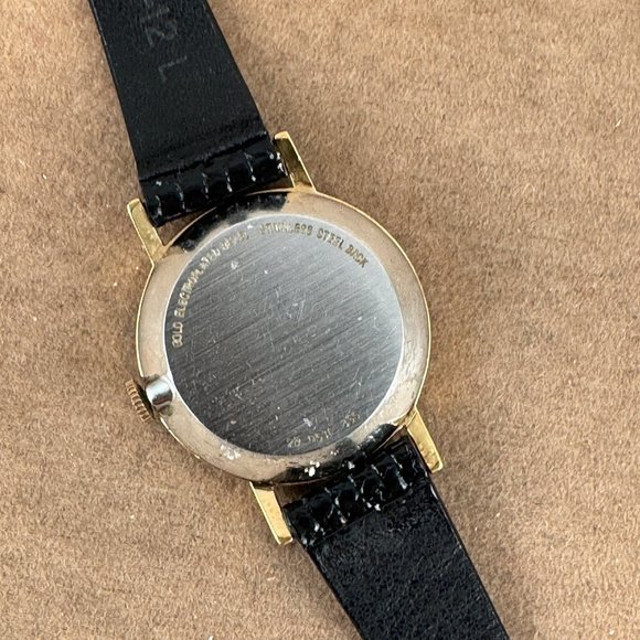 Vintage Zenith Movado Swiss Watch 1950's Stainless Steel Case has Gold Plating - Picture 7 of 11